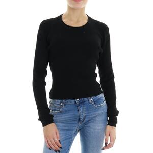 MAGLIA CROP NERO